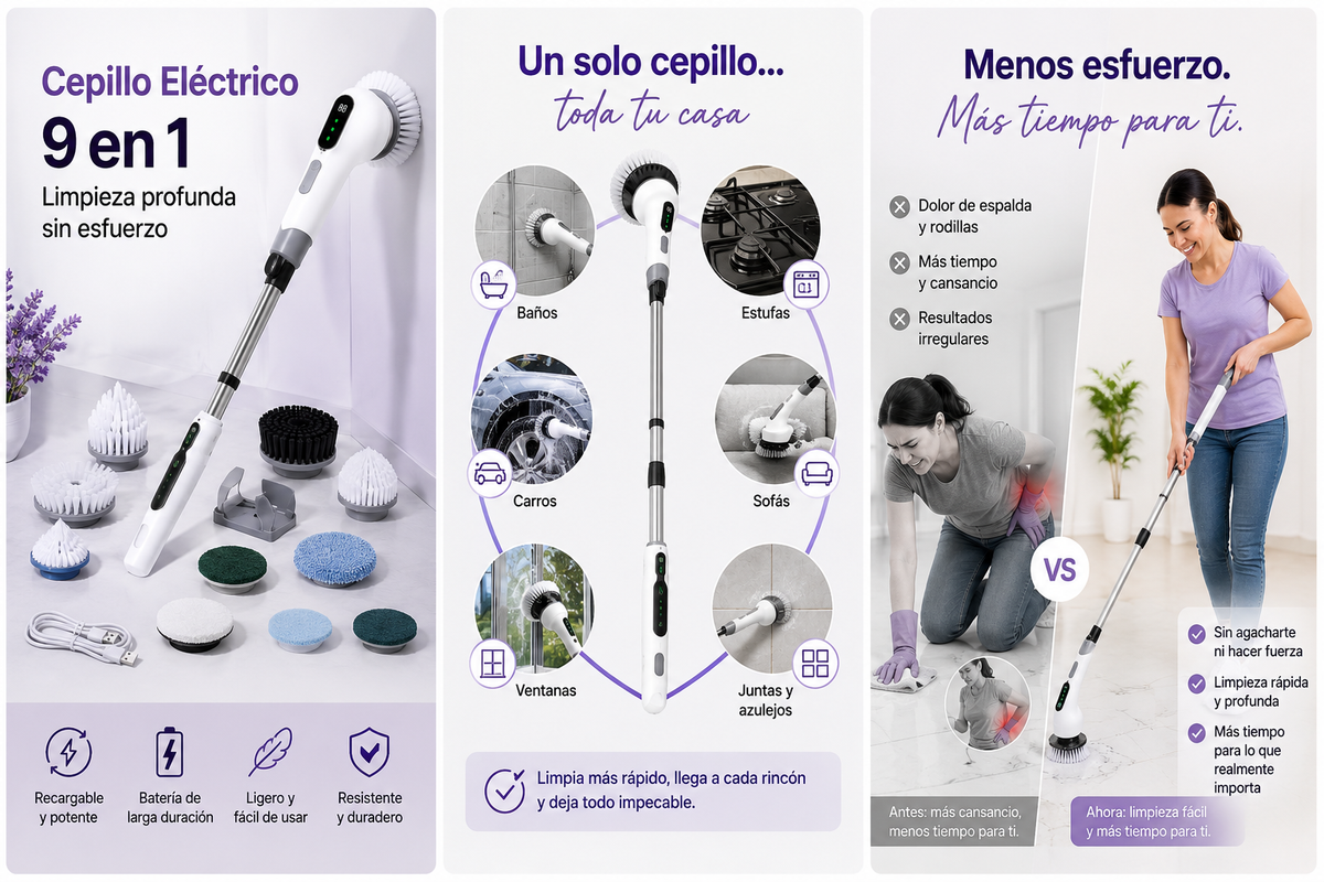 ✨ Magic Brush 9 en 1✨Tecnología TurboShield