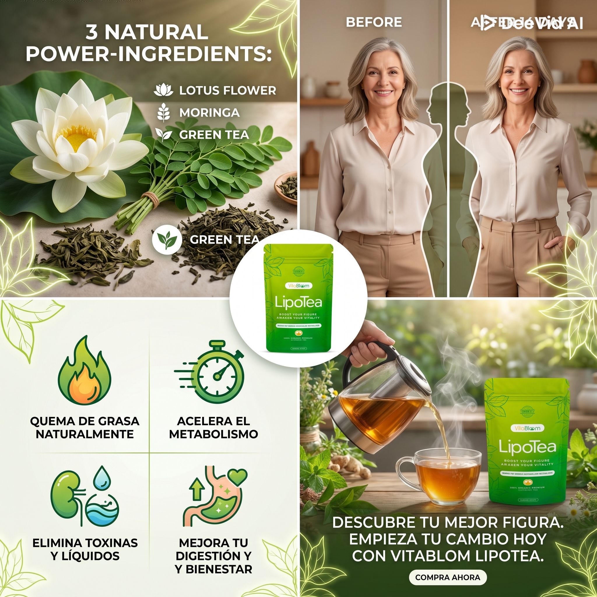 LipoTea - Tu aliado natural para adelgazar y sentirte mejor cada día